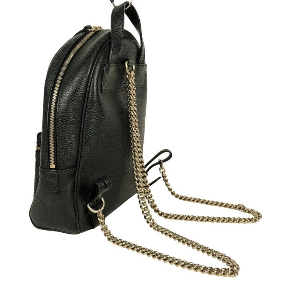 Gucci Soho Chain Rucksack Daypack Black - Picture 3 of 9
